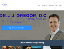 Tablet Screenshot of drjjgregor.com